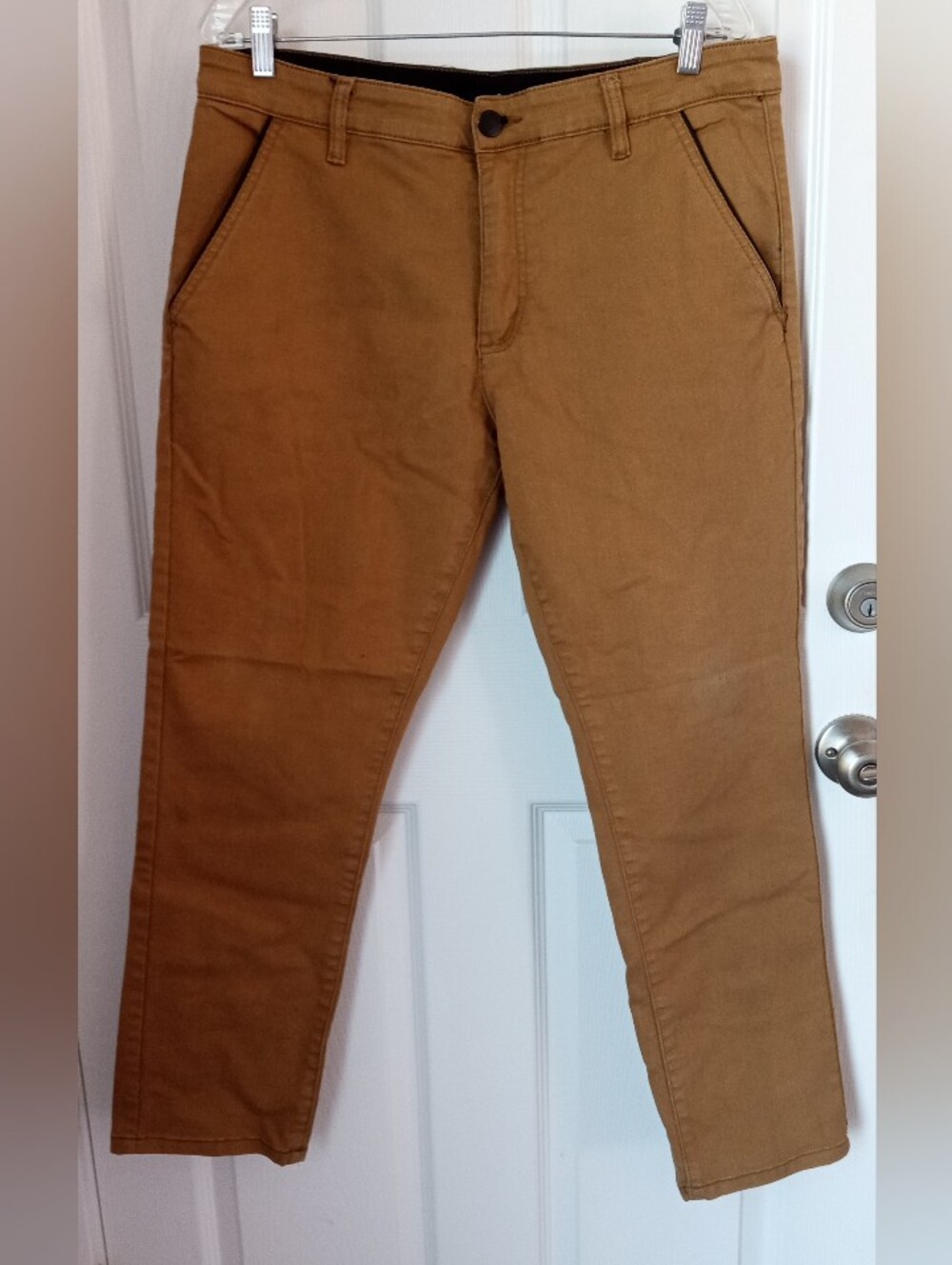 Men's Slim Chino Pants in Tan